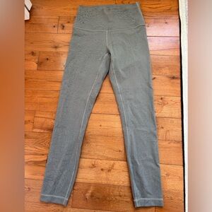 Grey with marbled pattern Lululemon leggings. Size 4.